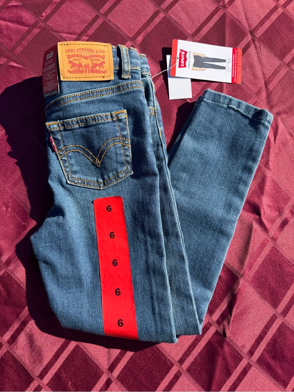 Levi's Youth High Rise Super Skinny Jeans - Mid Wash